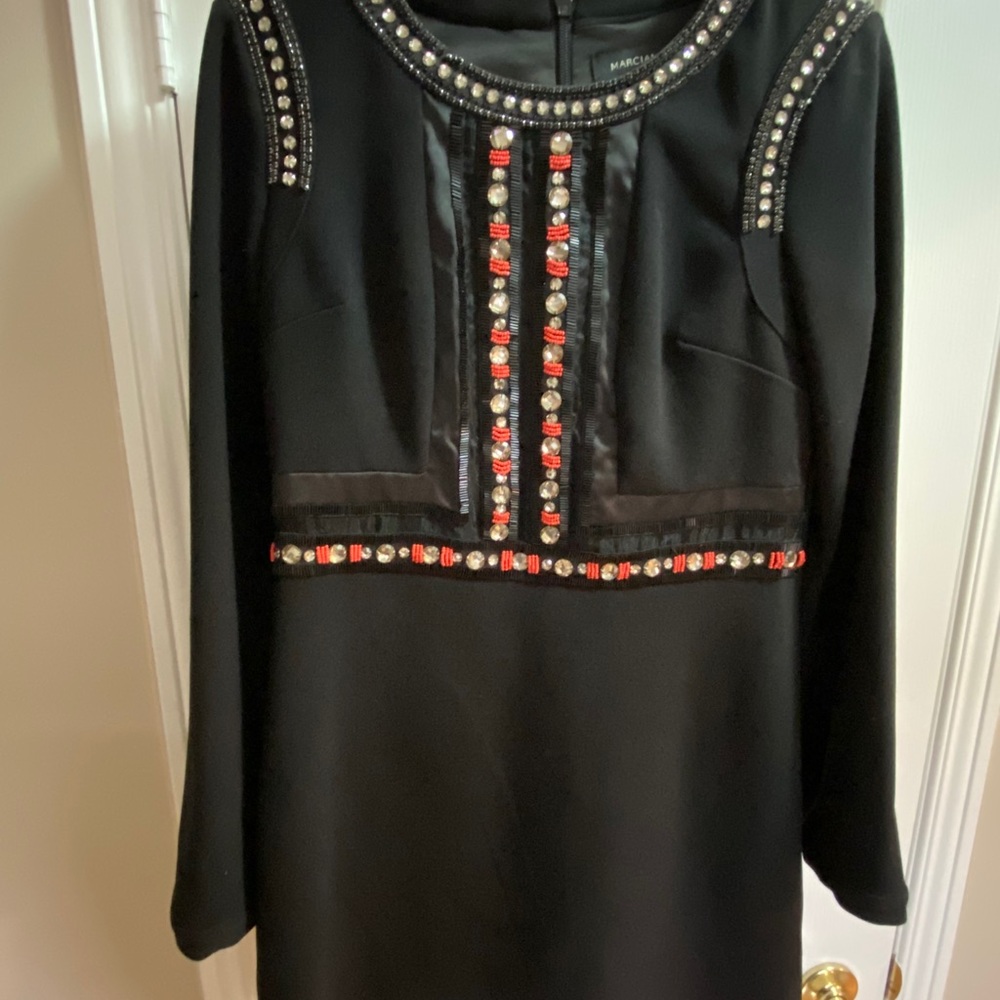 GUESS BY MARCIANO BLACK DRESS W/ GEMS PREOWNED